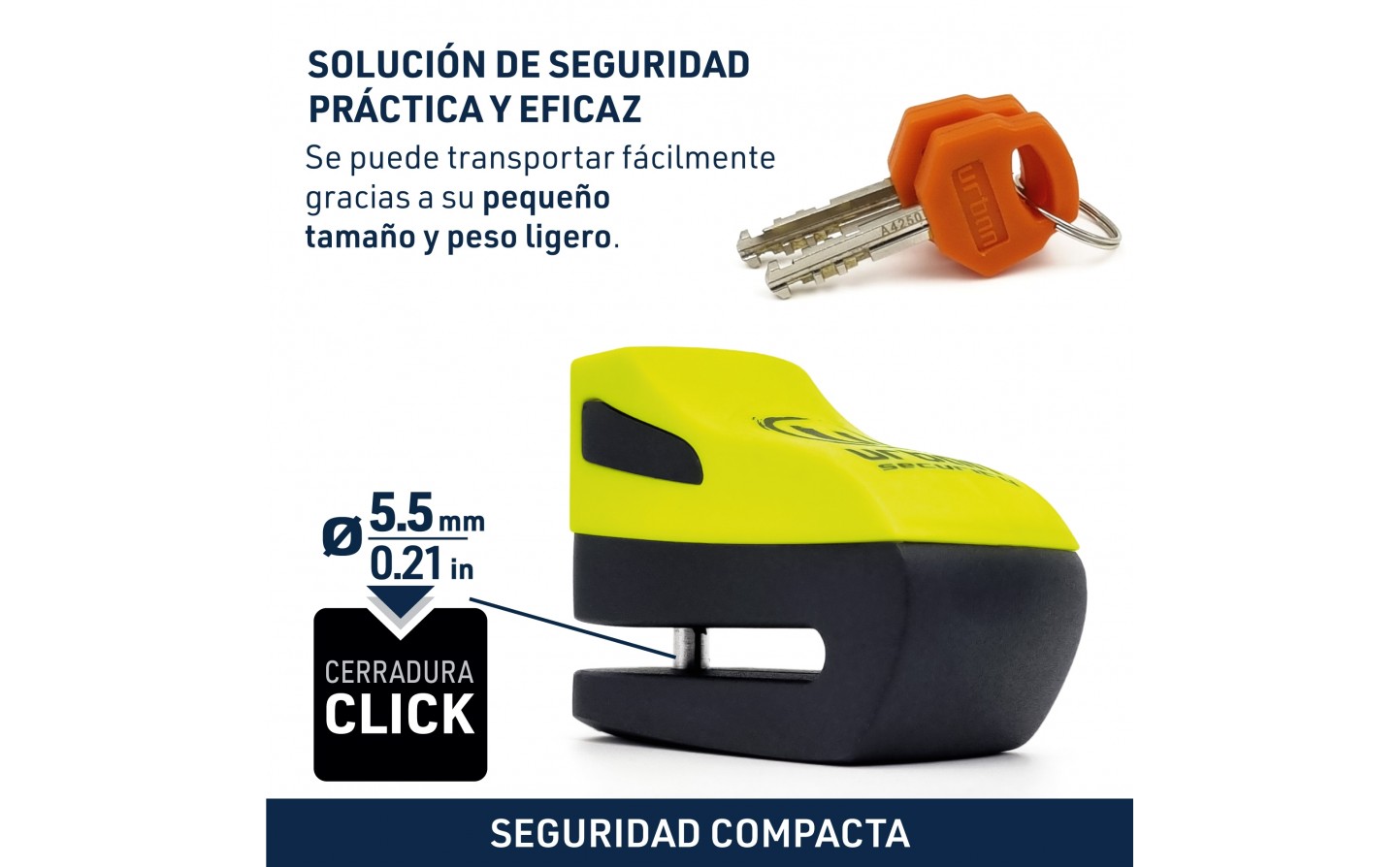 Cerradura antirrobo Universal para patinete eléctrico, candado con