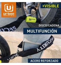 Candado Moto Disco Urban UR59 + Cadena 10 mm X 120 |UR59120|
