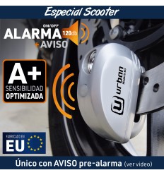 Candado Disco Alarma Moto Urban UR22 Ø6mm |UR22|