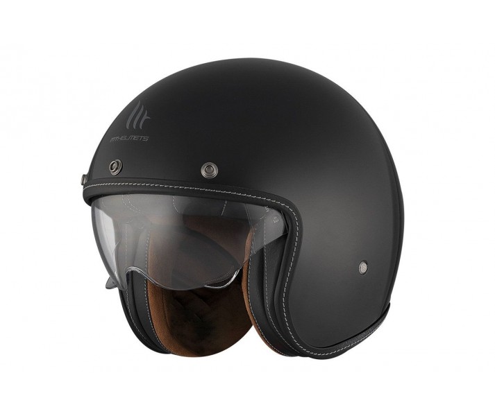 Casco Mt Le Mans 2 Sv S Solid A1 Negro Brillo |13390000115|