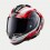 Casco Alpinestars Supertech R10 Element Negro Carbón Rojo Blanco Brillo