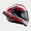 Casco Alpinestars Supertech R10 Element Negro Carbón Rojo Blanco Brillo