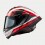 Casco Alpinestars Supertech R10 Element Negro Carbón Rojo Blanco Brillo