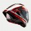 Casco Alpinestars Supertech R10 Element Negro Carbón Rojo Blanco Brillo