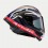 Casco Alpinestars Supertech R10 Team Negro Carbón Rojo Fluor Azul Mate