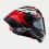 Casco Alpinestars Supertech R10 Element Negro Carbon Rojo Blanco Brillo