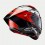 Casco Alpinestars Supertech R10 Element Negro Carbon Rojo Blanco Brillo