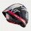 Casco Alpinestars Supertech R10 Team Negro Carbón Rojo Fluor Azul Mate