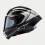 Casco Alpinestars Supertech R10 Element Negro Carbon Plata Brillo