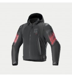 Chaqueta Alpinestars Zaca Air Venom Wp Negro Rojo Brillo |3303224-1303|