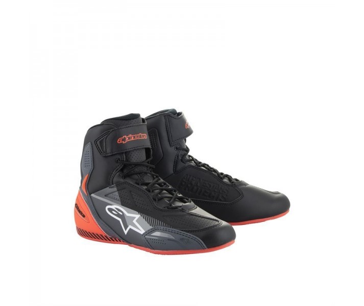 Botas Alpinestars Faster-3 Negro Gris Rojo |2510219-1130|