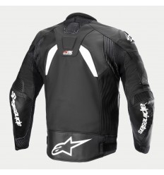 Chaqueta Alpinestars Gp Plus R V4 Rideknit Cuero Blanco Negro |3100324-12|