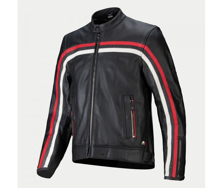 Chaqueta Alpinestars Dyno Cuero Negro Rojo |3103924-1316|