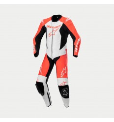 Mono Alpinestars Infantil Gp Plus V2 1Pc Cuero Rojo Fluor Blanco Negro |3140624-