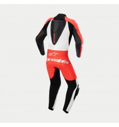 Mono Alpinestars Infantil Gp Plus V2 1Pc Cuero Rojo Fluor Blanco Negro |3140624-