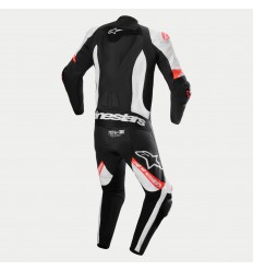 Mono Alpinestars Missile V2 Ward Cuero Negro Blanco Rojo Fluor |3151824-1231|