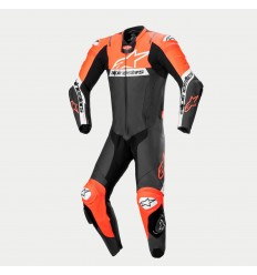 Mono Alpinestars Missile V2 Ward Cuero Negro Rojo Blanco Fluor |3151824-1321|