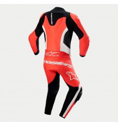 Mono Alpinestars Gp Force Lurv 1Pc Cuero Rojo Fluor Blanco Negro |3152124-3022|