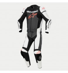 Mono Alpinestars Gp Force Lurv 2Pc Cuero Negro Blanco Rojo Fluor |3161324-1231|