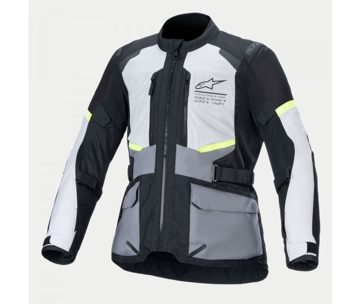 Chaqueta Alpinestars Andes Air Drystar Gris Hielo Gris Oscuro Negro |3207924-919