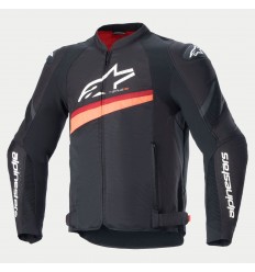 Chaqueta Alpinestars T-Gp Plus R V4 Airflow Negro Rojo Fluor |3300624-1030|