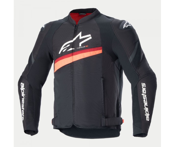 Chaqueta Alpinestars T-Gp Plus R V4 Airflow Negro Rojo Fluor |3300624-1030|