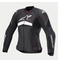 Chaqueta Alpinestars Mujer T-Gp Plus R V4 Airflow Blanco Negro |3310624-12|