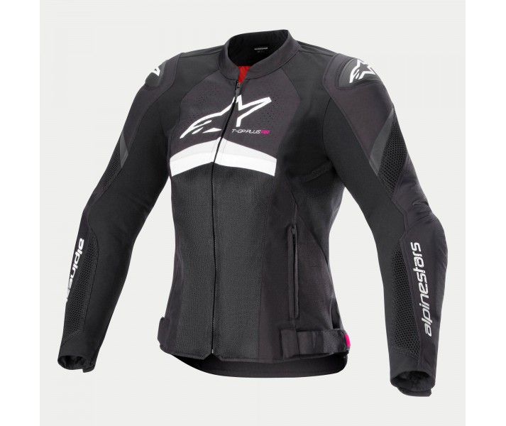 Chaqueta Alpinestars Mujer T-Gp Plus R V4 Airflow Blanco Negro |3310624-12|