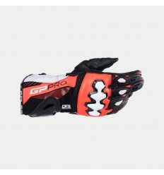 Guantes Alpinestars Gp Pro R4 Negro Rojo Blanco Fluor |3556724-1321|