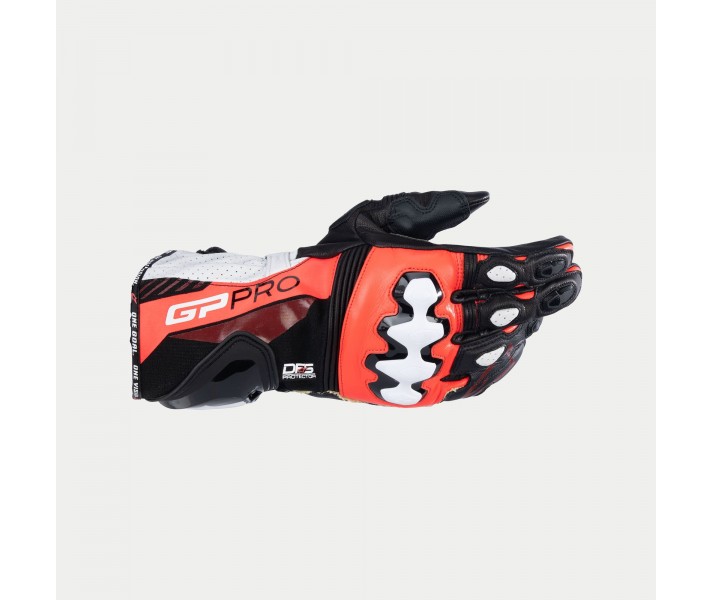 Guantes Alpinestars Gp Pro R4 Negro Rojo Blanco Fluor |3556724-1321|