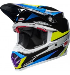 Casco Bell Moto-9S Flex Pro Circuit 24 Brillo Negro Azul |8008983001|