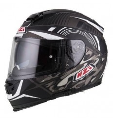 Casco Nzi Eurus 2 Duo Desert Negro Blanco Talla S