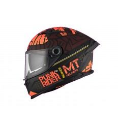 Casco MT Helmets Braker SV Punk Rider Naranja Negro Mate |1346A711533|