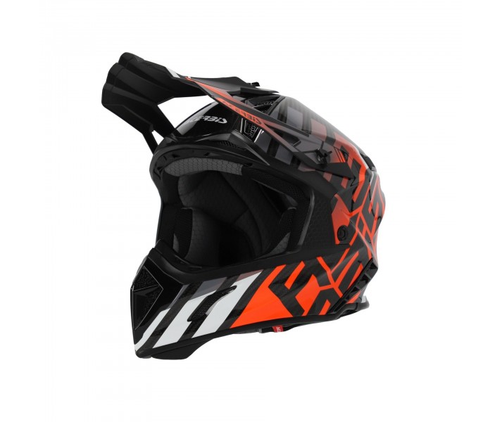 Casco Acerbis Steel Carbon 2206 Naranja Negro |0025047.209|