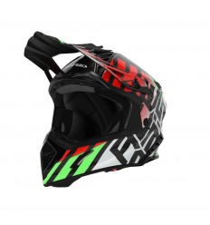 Casco Acerbis Steel Carbon Verde Rojo |0025047.379|