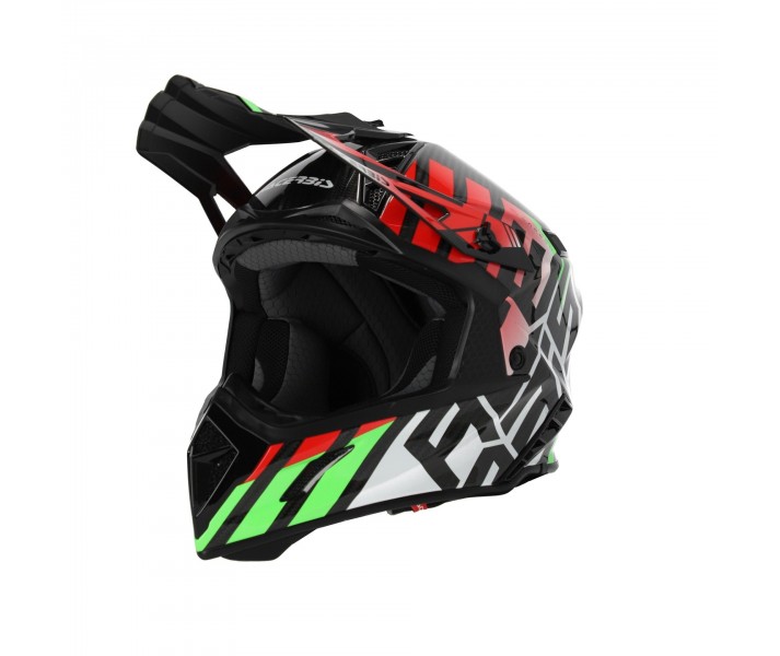 Casco Acerbis Steel Carbon Verde Rojo |0025047.379|