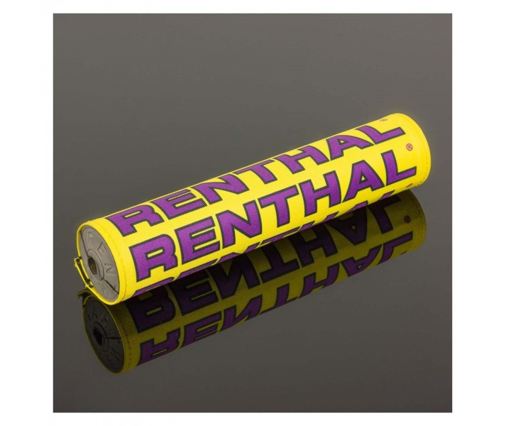 Almohadilla De Manillar Renthal Vintage Sx (10in) Amarillo Negro Morado |P354|