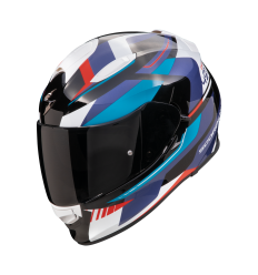 Casco Scorpion Exo-491 Abilis Negro Azul Rojo |48-468-296|