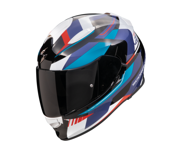 Casco Scorpion Exo-491 Abilis Negro Azul Rojo |48-468-296|