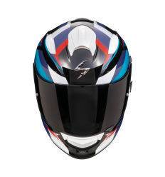 Casco Scorpion Exo-491 Abilis Negro Azul Rojo |48-468-296|