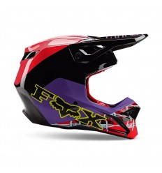 Casco Fox V1 Barbed Wire Se Negro Rojo |30435-017|