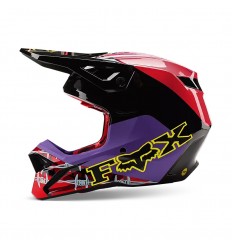 Casco Fox V1 Barbed Wire Se Negro Rojo |30435-017|