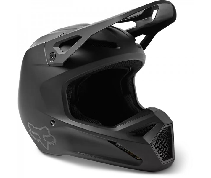 Casco Fox Infantil V1 Matte Black Negro Mate |29739-255|