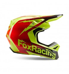 Casco Fox Infantil V1 Statk Rojo Amarillo |30484-080|