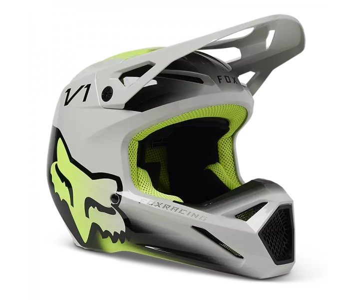 Casco Fox Infantil V1 Toxsyk Gris Acero |29731-172|