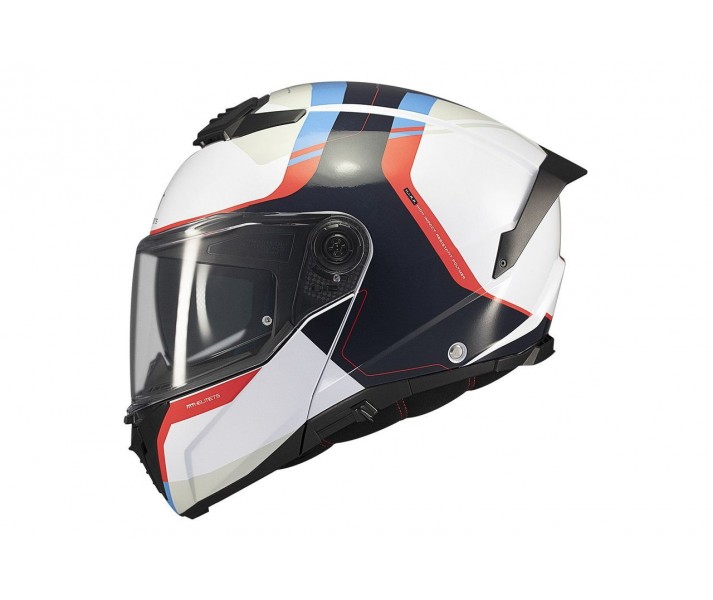 Casco MT Atom 2 Sv Emalla C7 Blanco Negro Brillo |1335B23271|