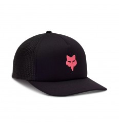 Gorra Fox Mujer Boundary Trucker Negro Rosa |32131-285|