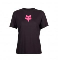 Camiseta Fox Mujer Head Negro Rosa |31850-285|