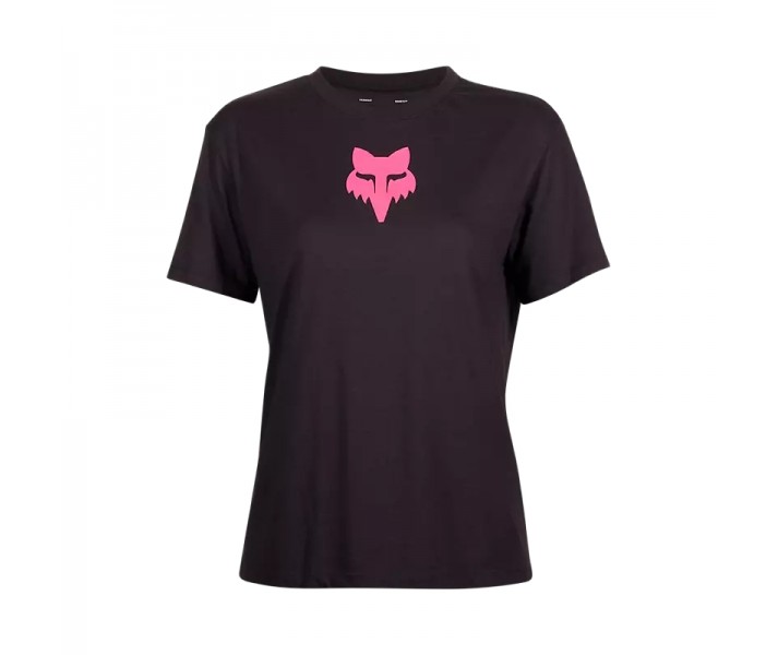 Camiseta Fox Mujer Head Negro Rosa |31850-285|