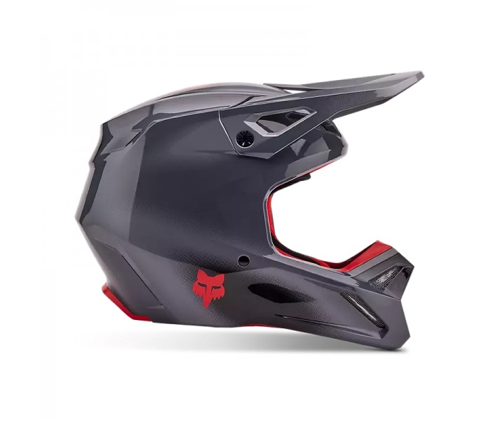 Casco Fox V1 Interfere Gris Rojo |32044-037|